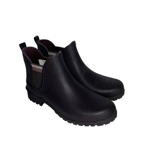 Keds Waterproof Boots Womens 11 Rowan Rain Brown Rubber Pull On Shoes - Picture 4 of 8